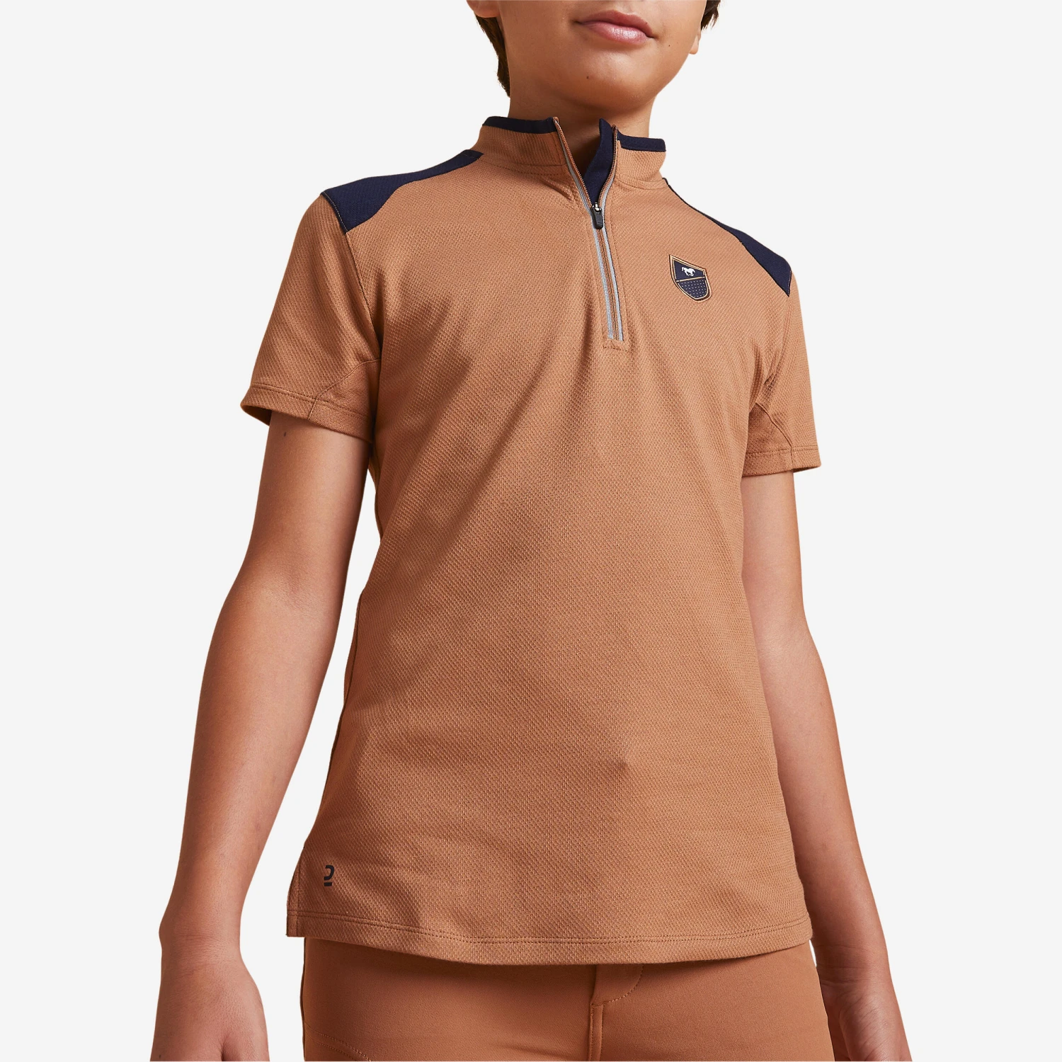 Kids' Horse Riding Short-Sleeved Polo Shirt 500