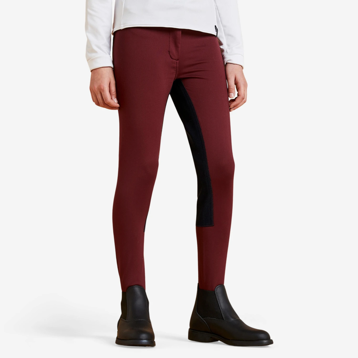Kids' Warm Full Seat Horse Riding Jodhpurs 180 - Image 3