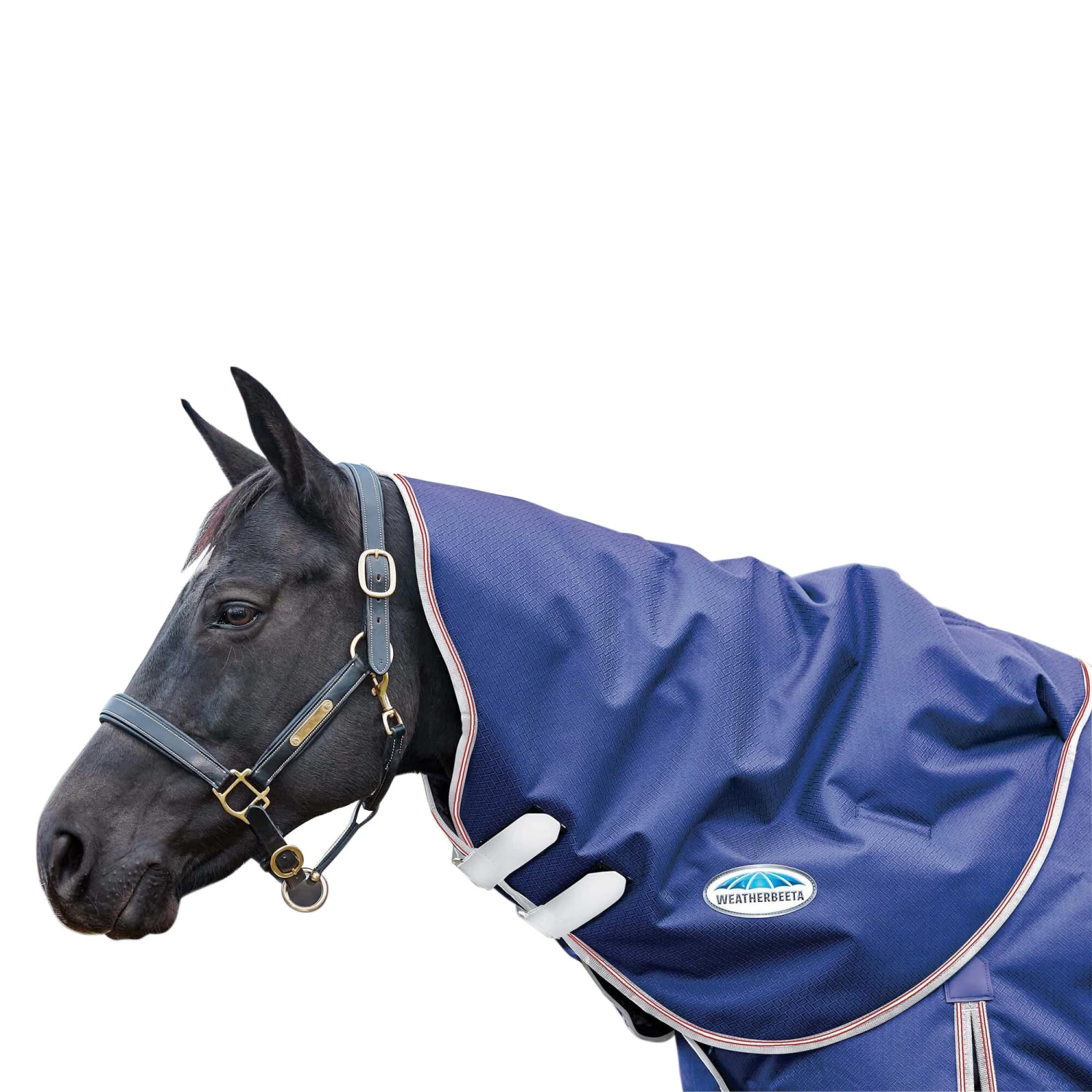 Weatherbeeta Comfitec Essential Medium Neck Rug (Navy/Silver/Red)