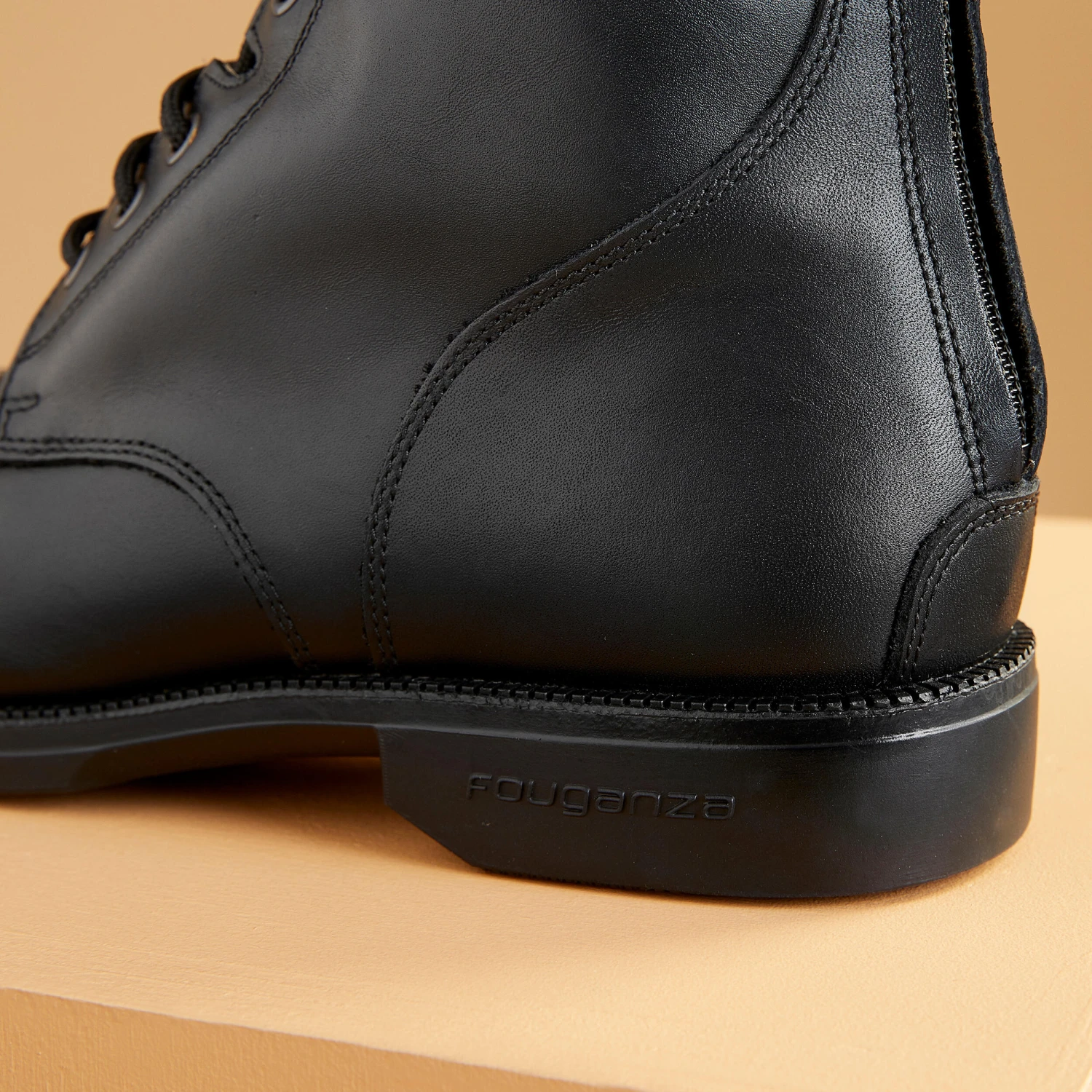 Adult Horse Riding Lace-up Leather Boots Paddock 560 - Image 4