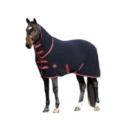 Weatherbeeta Fleece Cooler Combo Neck Rug (Navy/Red/White)