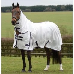 Weatherbeeta Comfitec Essential Mesh II Combo Neck For Horses (White/Purple/Black)