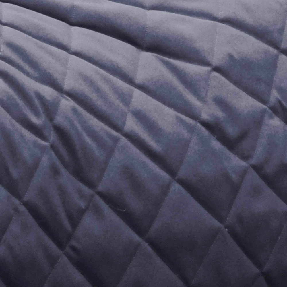 Weatherbeeta Comfitec Heavy 1000d Diamond Quilt Detachaneck Stable Rug (Charcoal/Blue/White) - Image 2