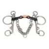 Sweet Iron DoubleJointed Horse Pelham Bit (Black)
