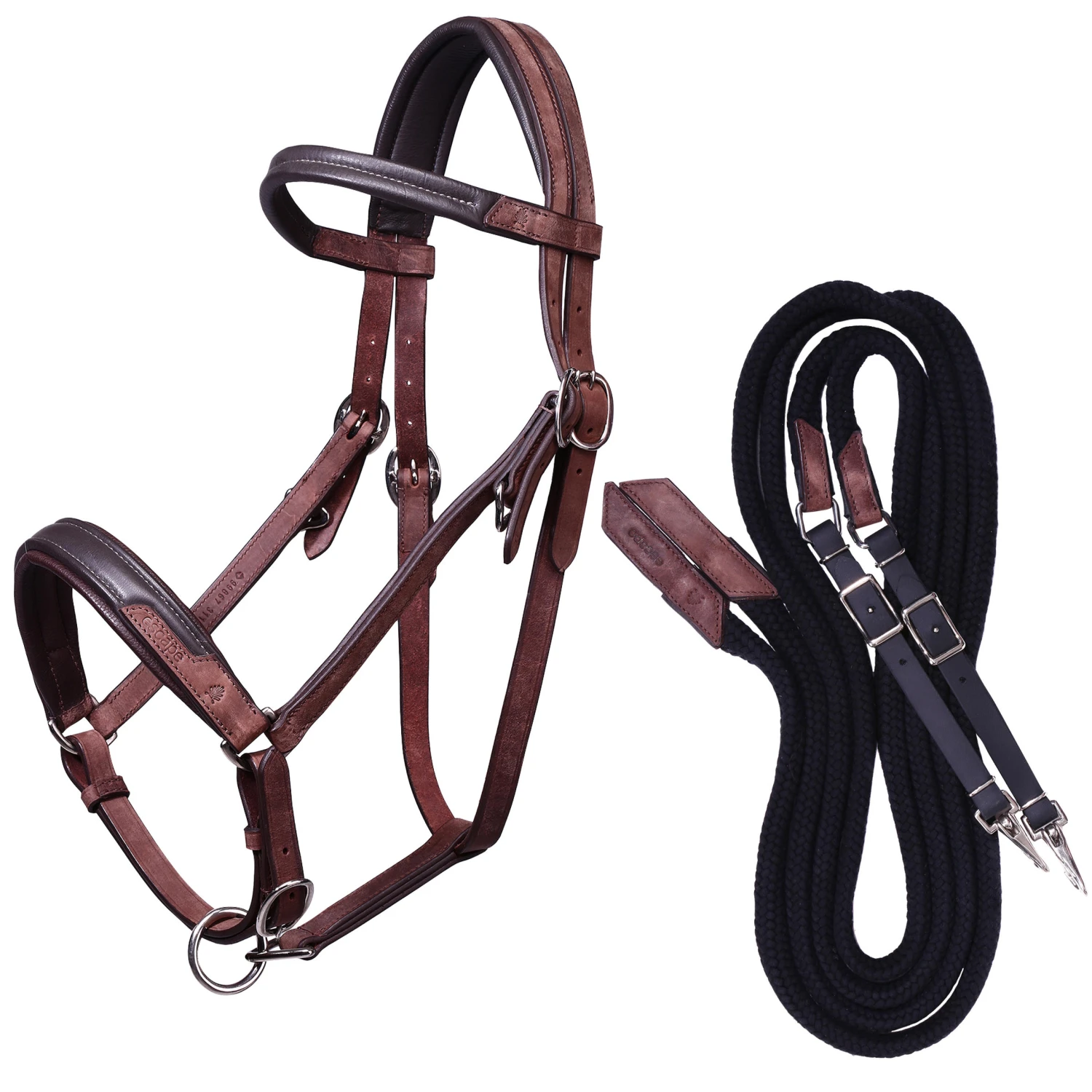 Trail Horse Riding Bridle / Halter And Reins Escape - Brown - Image 3