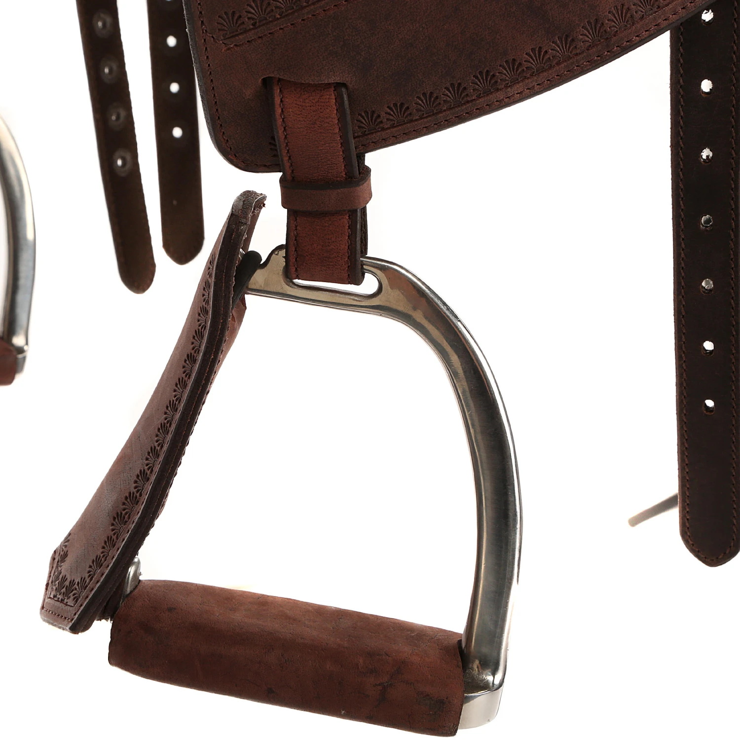 Horse Riding Hacking Saddle For Horse Escape - Brown - Image 8