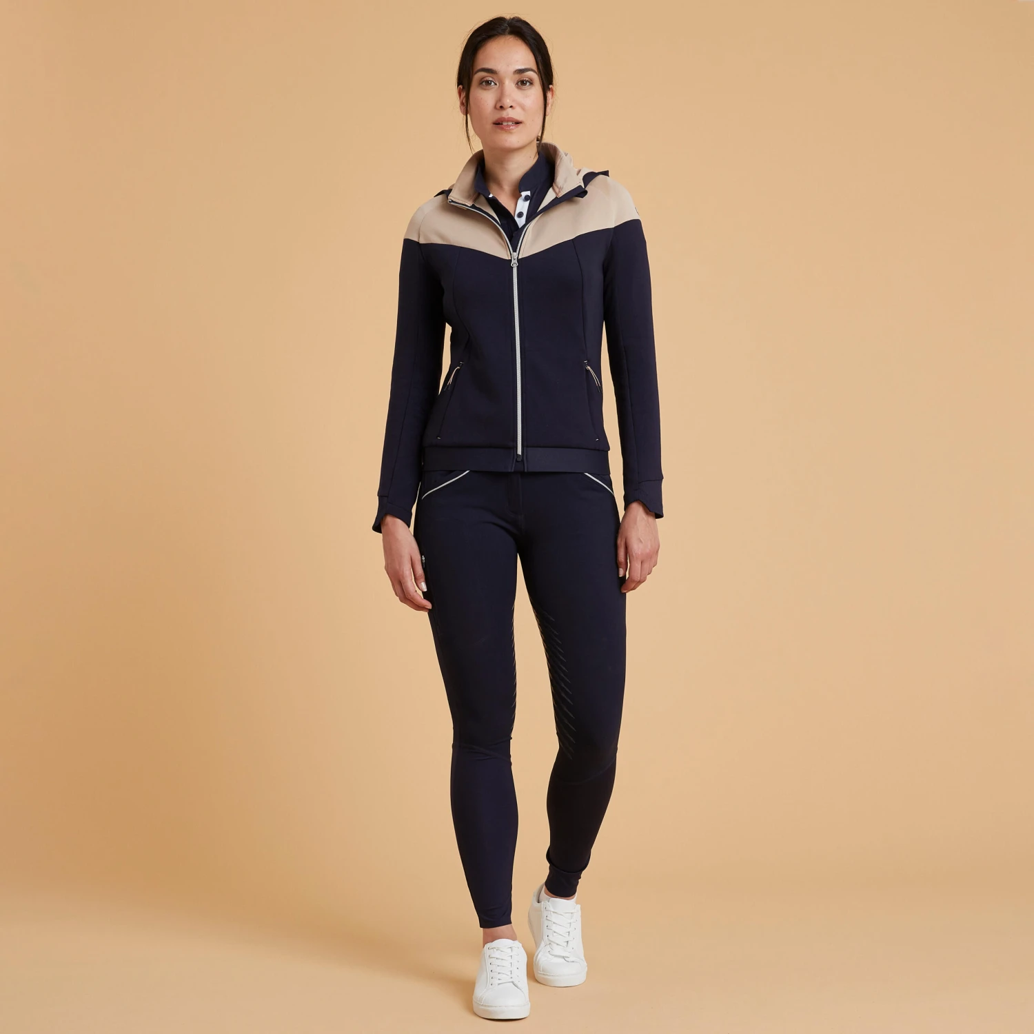 Women's Zipped Horse Riding Sweatshirt 900 - Image 2