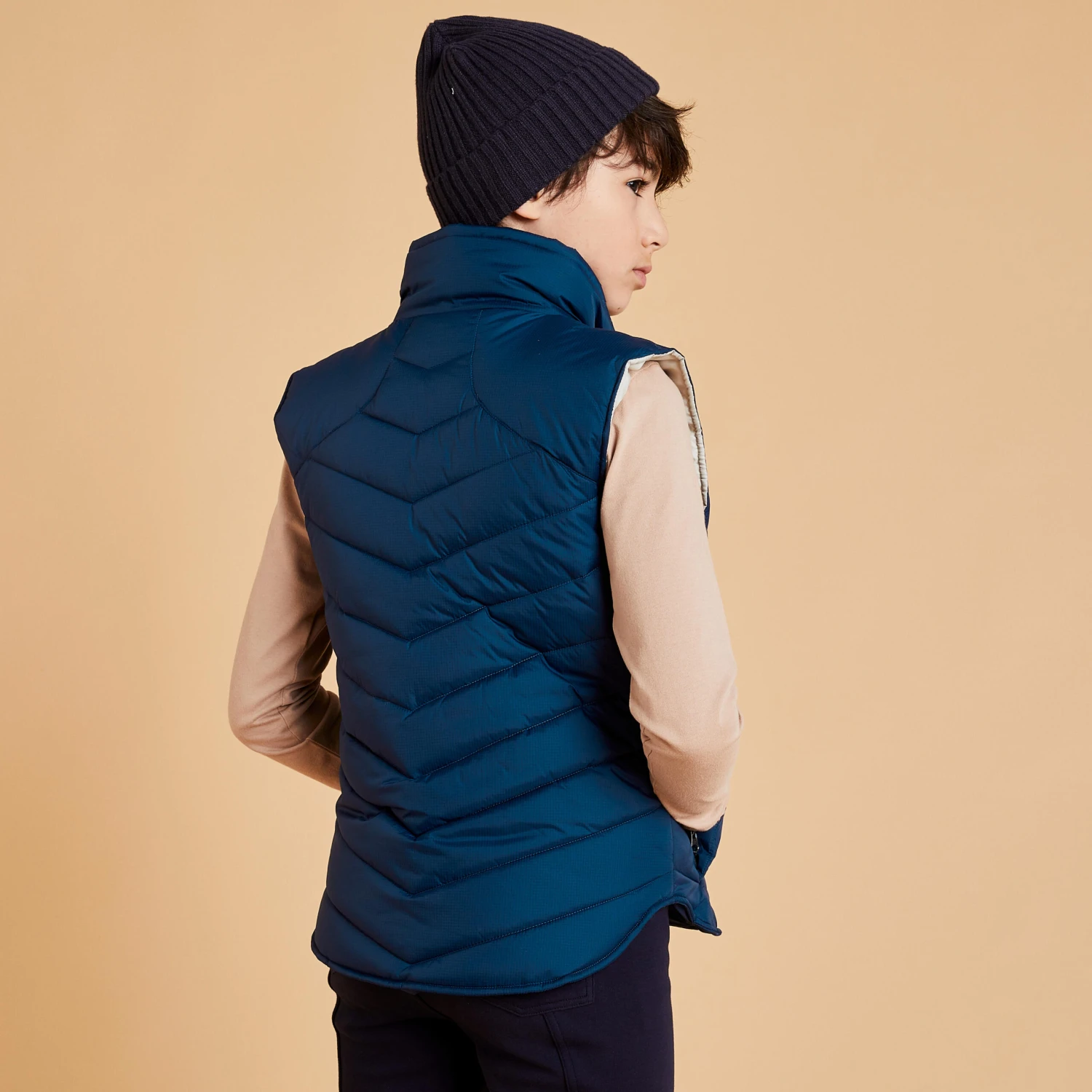 Kids' Warm Padded Horse Riding Gilet 500 - Image 5