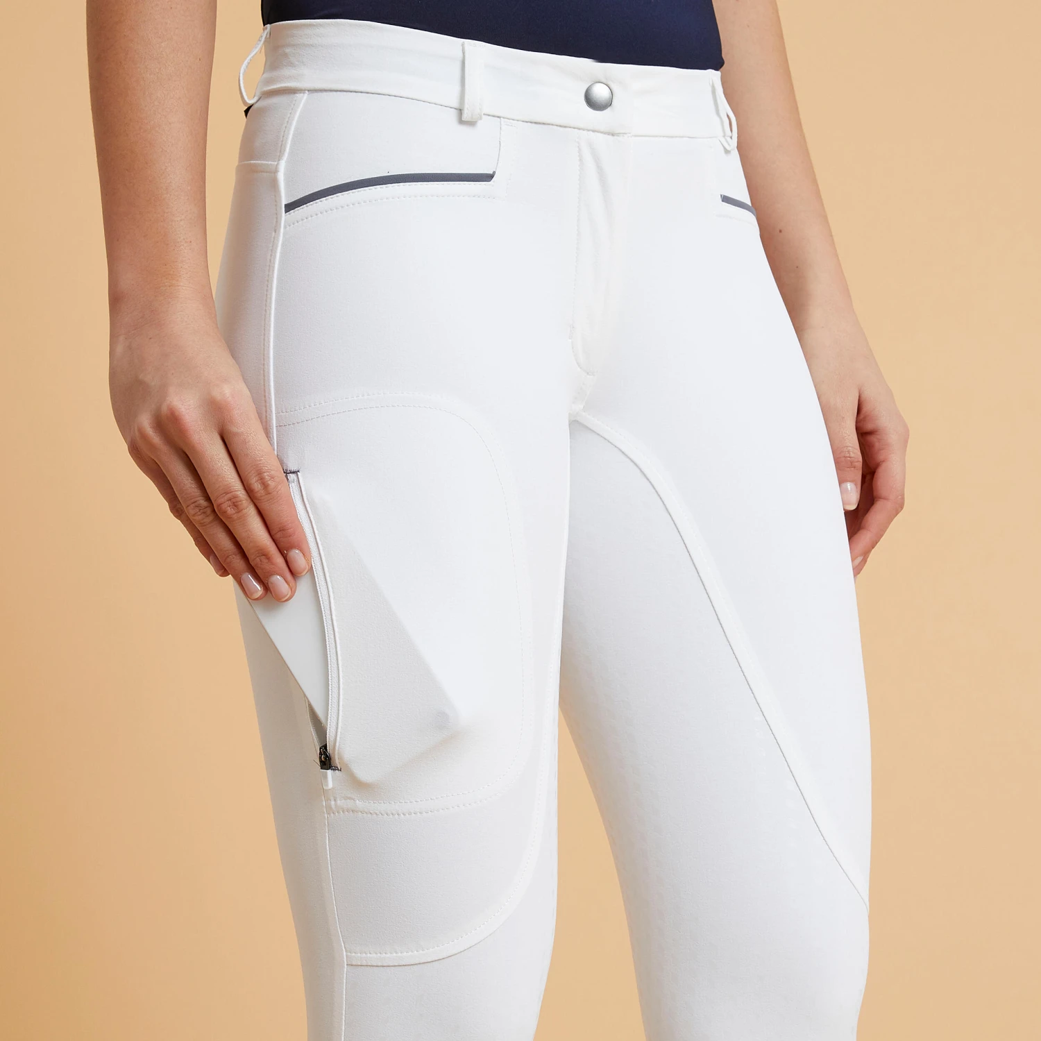 BR580 Fullgrip Women's Silicone Seat Horse Riding Competition Jodhpurs - Image 5